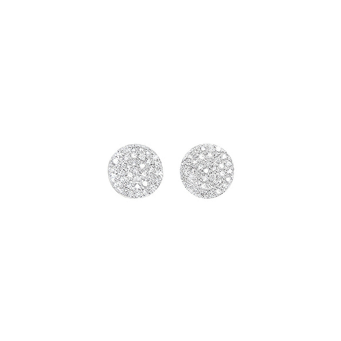 White Diamond Disco Earrings