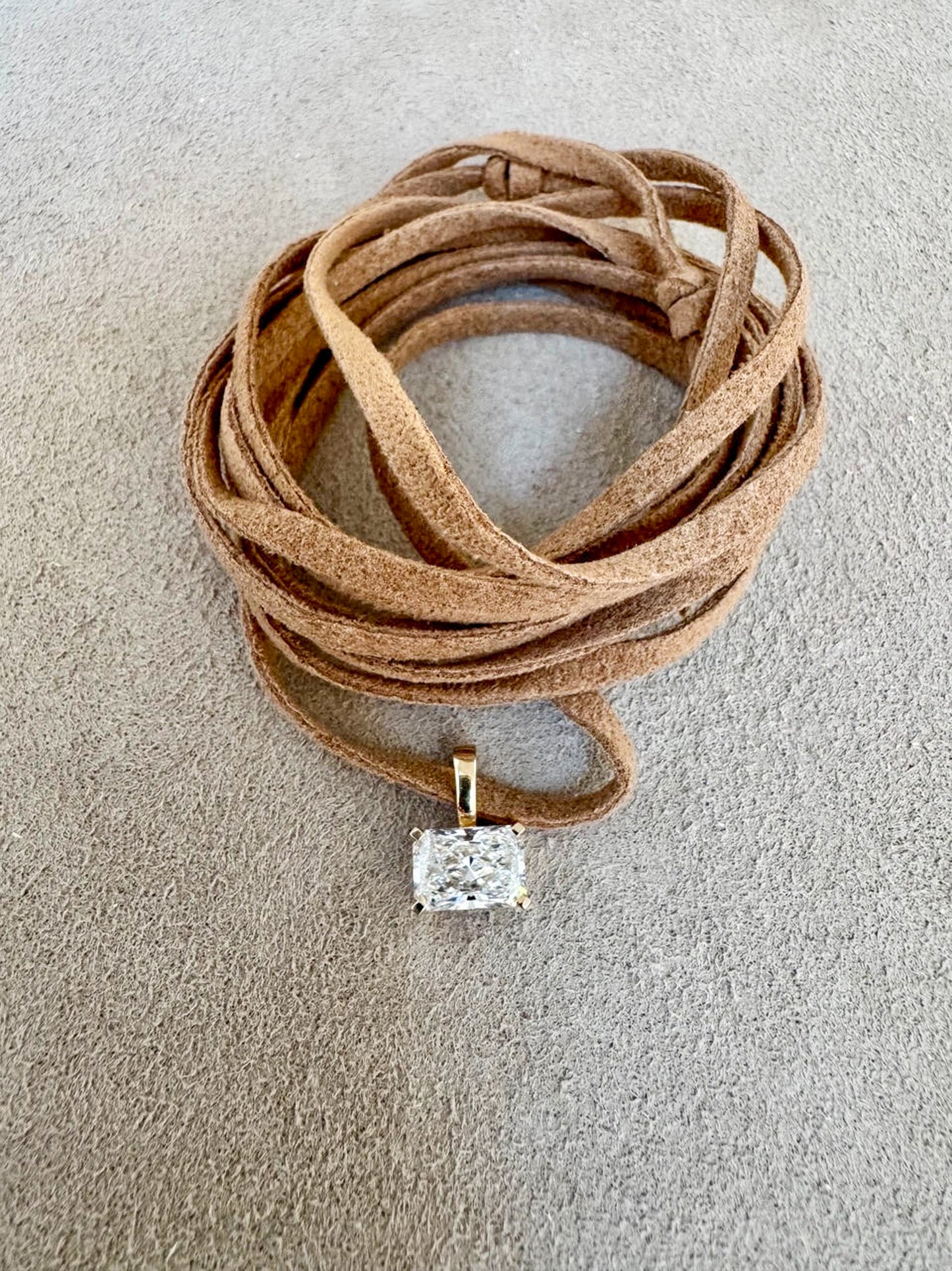 Wrap it Up Radiant Diamond Wrap Necklace
