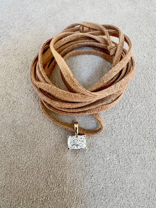 Wrap it Up Radiant Diamond Wrap Necklace