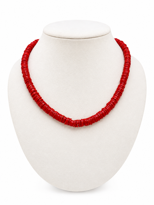 Coral Beaded Necklace