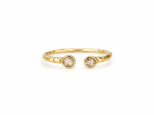 Two Champagne Dimaond Ring