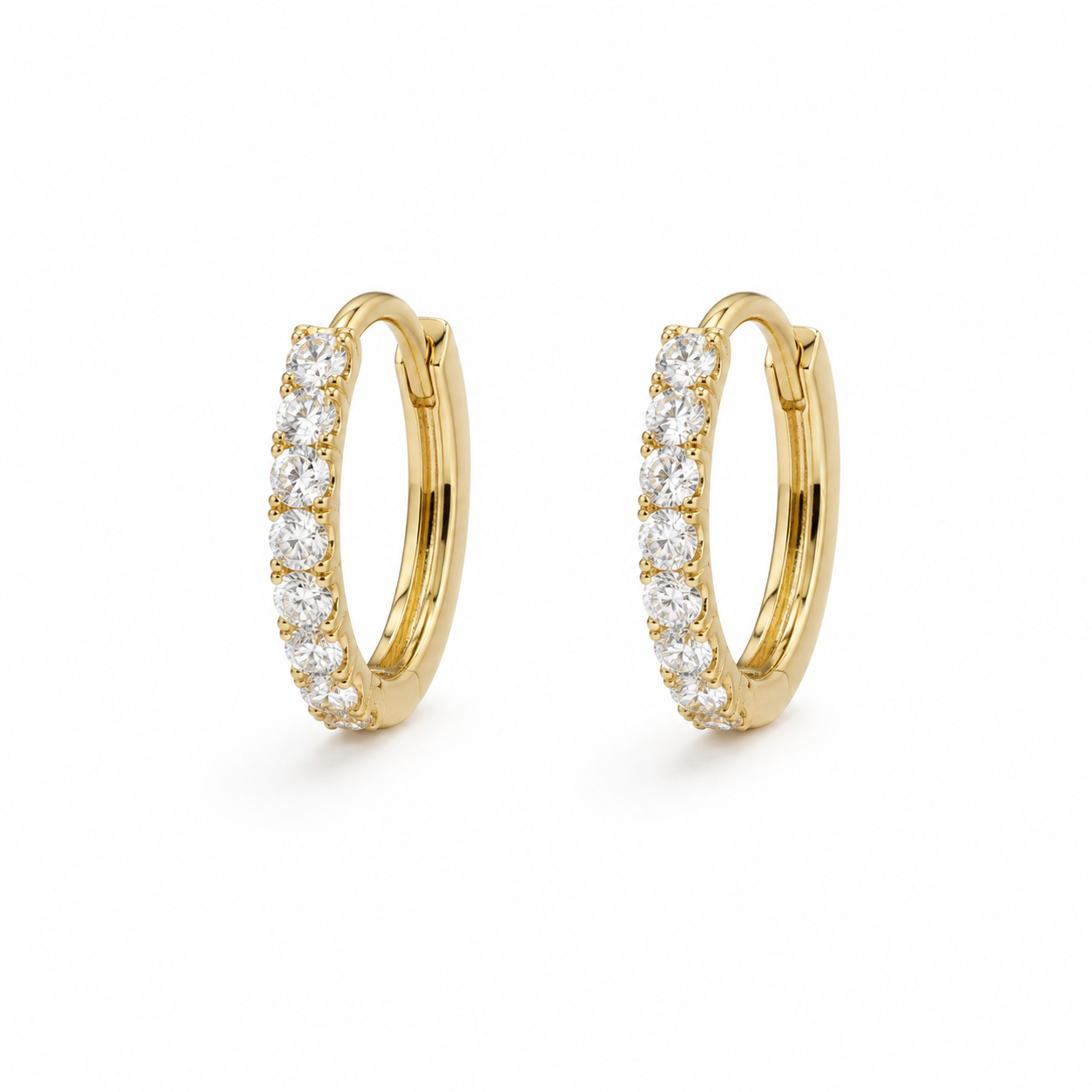 Diamond Huggy Earrings